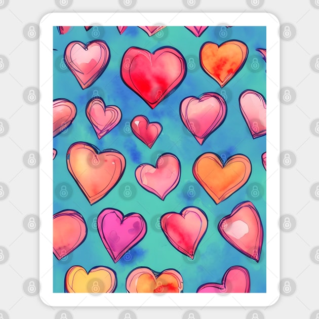 Hearts and Love Sticker by Bizaire